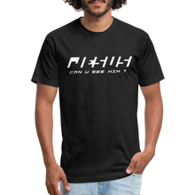 Load image into Gallery viewer, Can U See Him Fitted Cotton/Poly T-Shirt by Next Level - black
