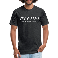 Load image into Gallery viewer, Can U See Him Fitted Cotton/Poly T-Shirt by Next Level - heather black

