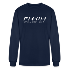 Load image into Gallery viewer, Can U See Him ? Long Sleeve T-Shirt - navy

