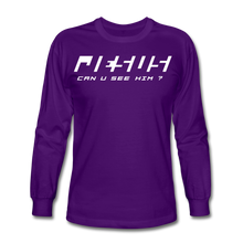 Load image into Gallery viewer, Can U See Him ? Long Sleeve T-Shirt - purple
