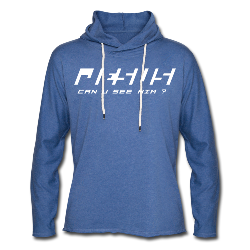 Unisex Lightweight Terry Hoodie - heather Blue