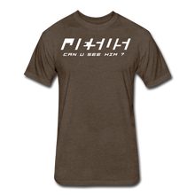 Load image into Gallery viewer, Can U See Him Fitted Cotton/Poly T-Shirt by Next Level - heather espresso

